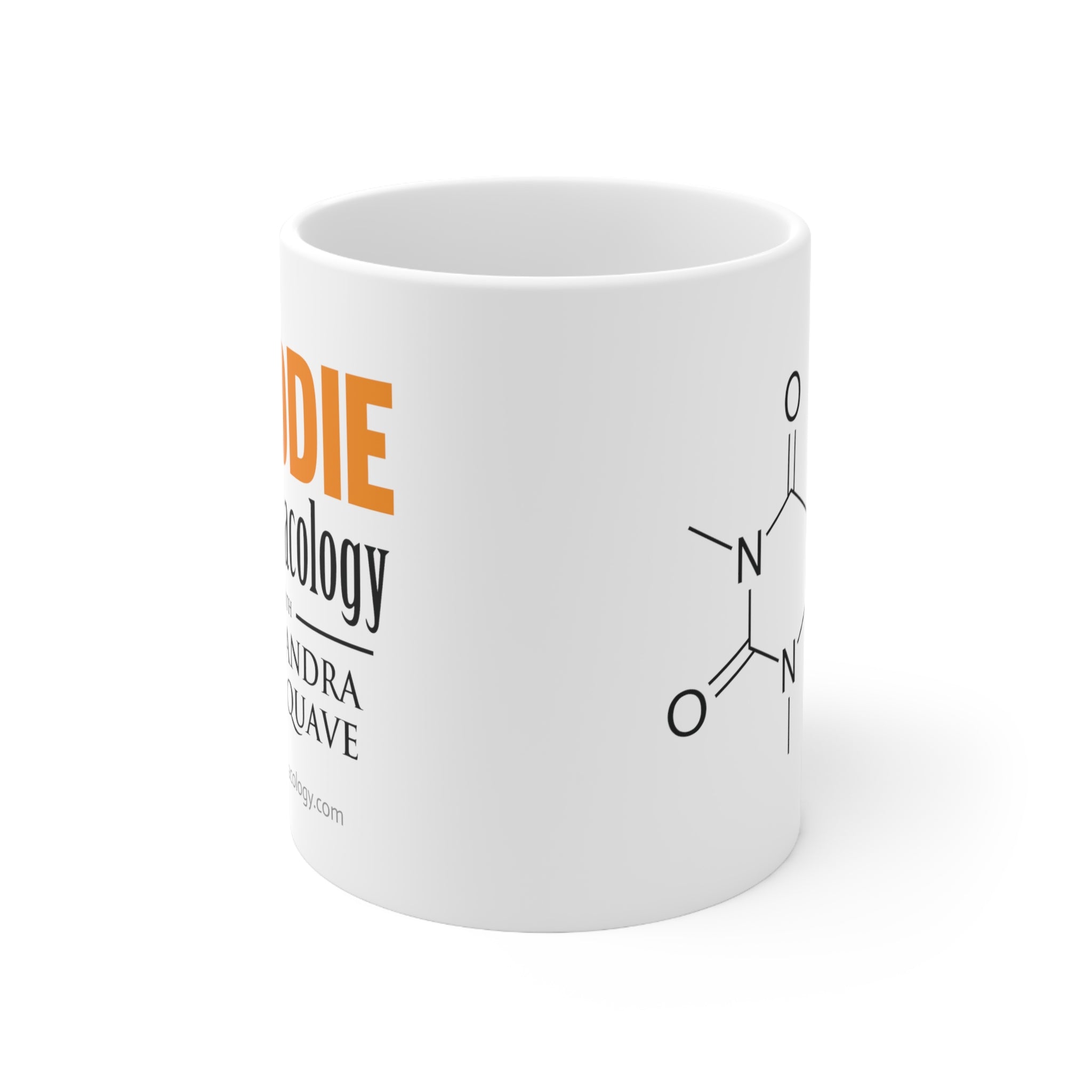 Foodie Pharmacology Caffeine Molecule Ceramic Mug 11oz